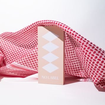 شماغ نو ليبل - احمر
