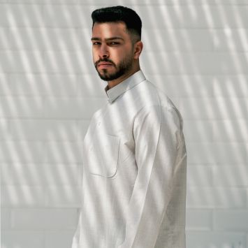 دشداشة رجالية - نعناع فاتح
