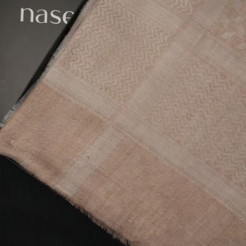 شال كشميري شتوي - بيج (بيج غامق)